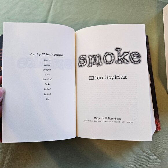 2 Book Bundle: Smoke (Hardcover) & Tricks (Paperback) by Ellen Hopkins - Picture 4 of 11
